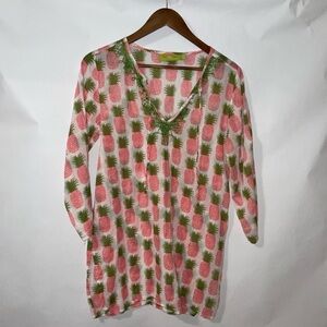 ☀️100% Cotton!  Rock Flower Paper!  Beach Tunic